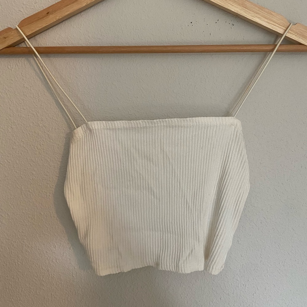 White crop top
